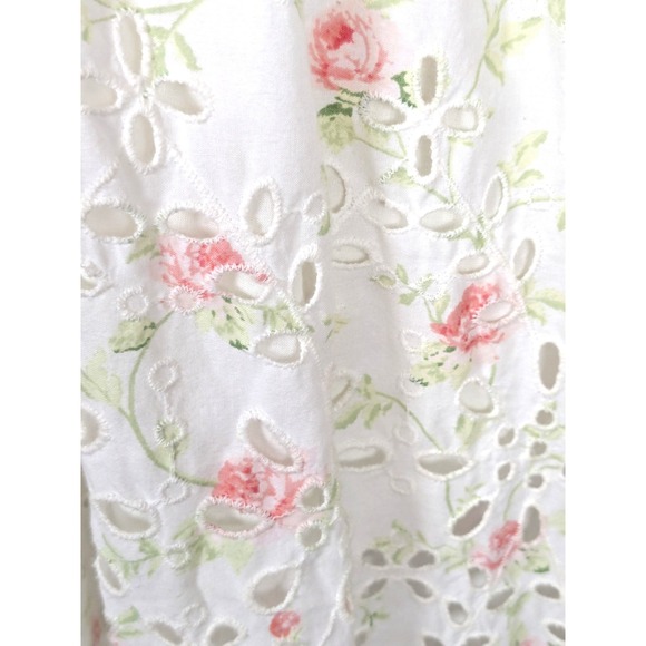 LoveShackFancy x Target Clementine Eyelet Romantic Cottagecore Midi Dress 12 - Picture 8 of 14